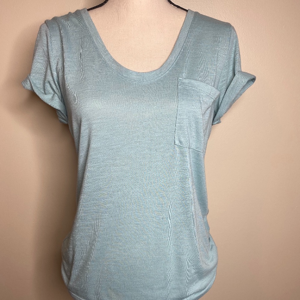 White House/Black Market Cuffed Sleeve Tee